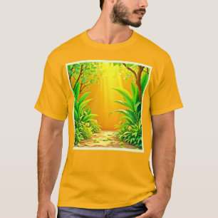 Camiseta Sunny Nature Path Art