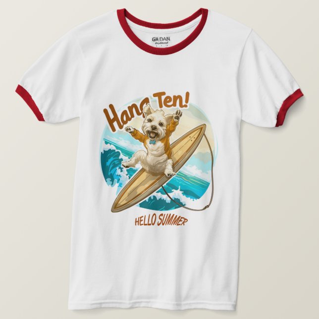 Camiseta Sunny Skater Pup (Frente do Design)