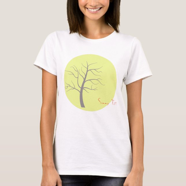 Camiseta Sunny Tree funky (Frente)