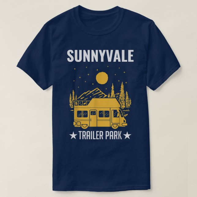 Camiseta Sunnyvale Trailer Park Mobile Home Truck 2628 (Frente do Design)