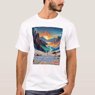 Camiseta Sunrise Art: Caminhe pelo seu próprio caminho