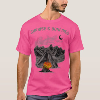 Camiseta Sunrise de Foguetes Campos de Verão Tropical H