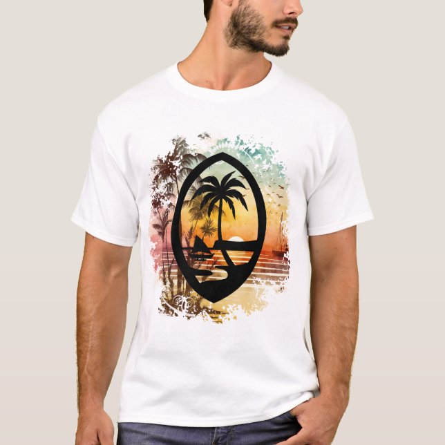 Camiseta Sunrise Guam Seal (Frente)