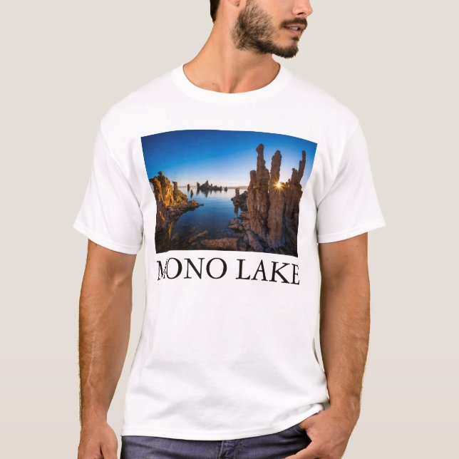 Camiseta Sunrise no lago de Mono, Califórnia (Frente)