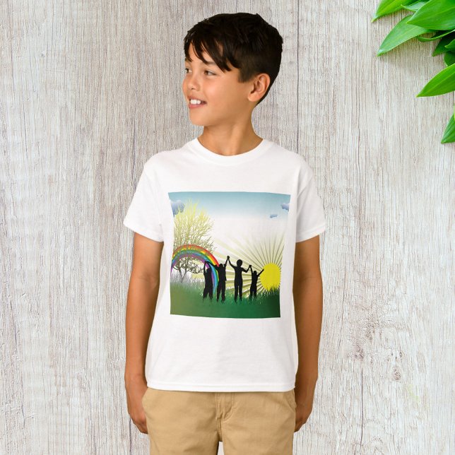 Camiseta Sunrise Rainbow Children (Criador carregado)