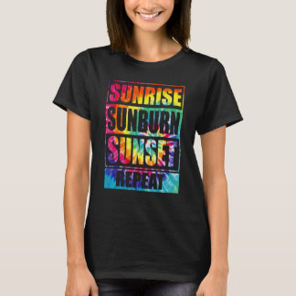 Camiseta Sunrise Sunset Repete Verão Vibes Tie Dye