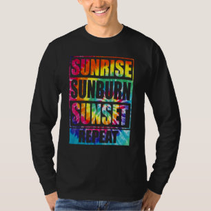 Camiseta Sunrise Sunset Repete Verão Vibes Tie Dye