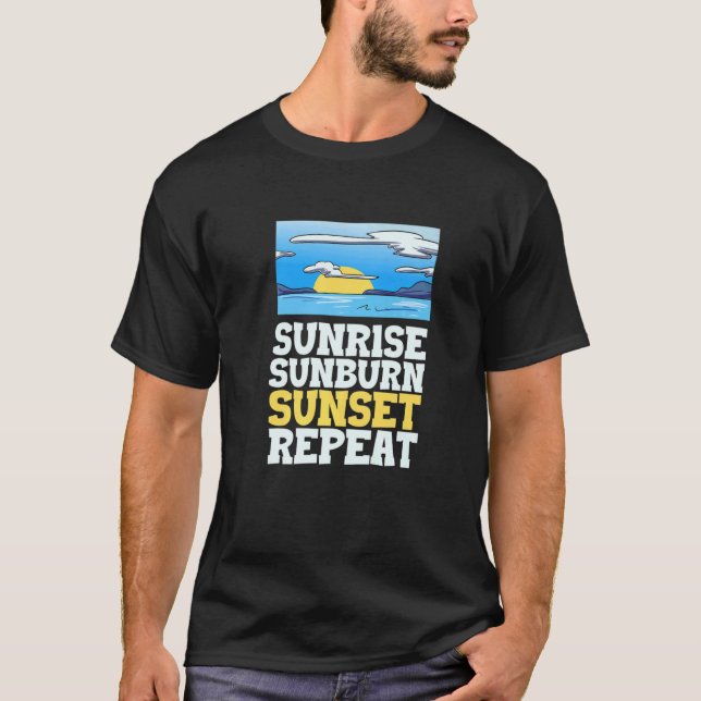 Camiseta Sunrise Sunset Repetir (Frente)