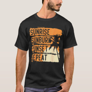 Camiseta Sunrise Sunset Repetir E Verão E Praia V