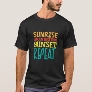 Camiseta Sunrise Sunset Repetir Tempo Quente Legal Soma
