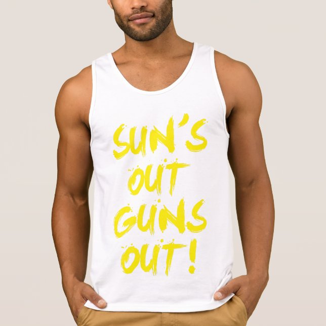 Camiseta Sun's Out, Armas Out (Frente)