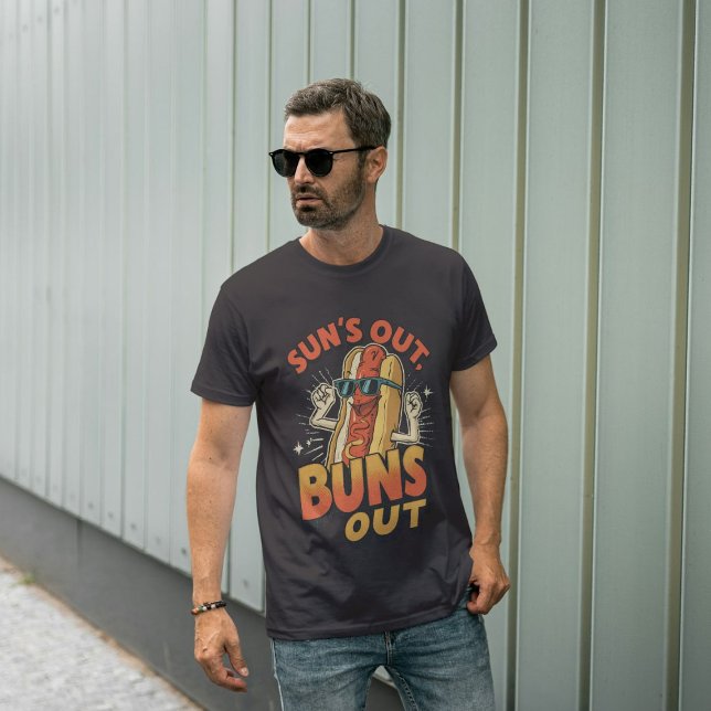 Camiseta Sun's Out Buns Out - Engraçado CHURRASCO de Verão  (Criador carregado)