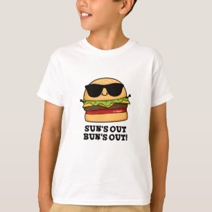 Camiseta Sun's Out Bun's Out Funny Summer Burger Pun