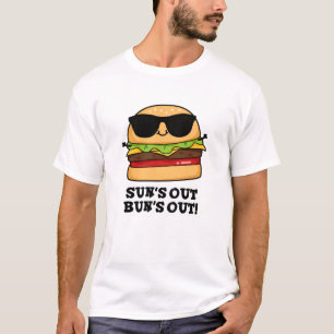 Camiseta Sun's Out Bun's Out Funny Summer Burger Pun