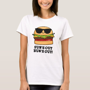 Camiseta Sun's Out Bun's Out Funny Summer Burger Pun