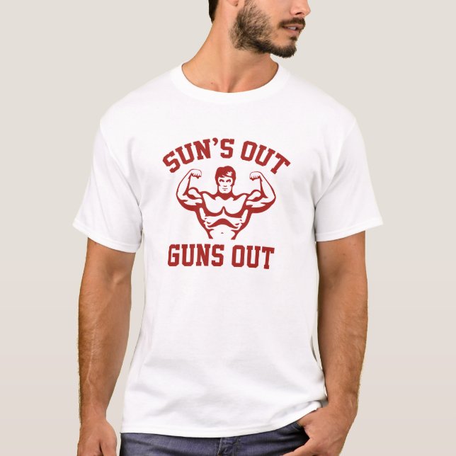 Camiseta Sun's Out Guns Out (Frente)