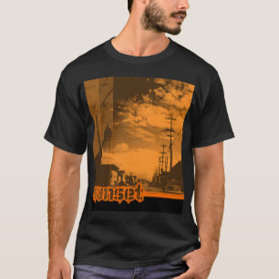 Camiseta sunset7 - no preto