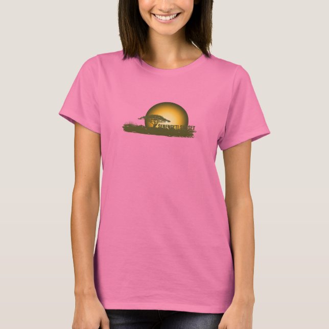 Camiseta Sunset Africano - Escuro (Frente)
