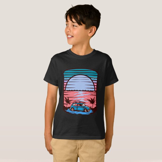 Camiseta Sunset Beach (Frente Completa)