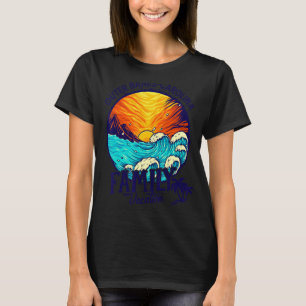 Camiseta Sunset Beach Retro Outer Banks Carolina Family Vac