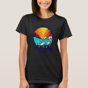 Camiseta Sunset Beach Retro Outer Banks Carolina Family Vac