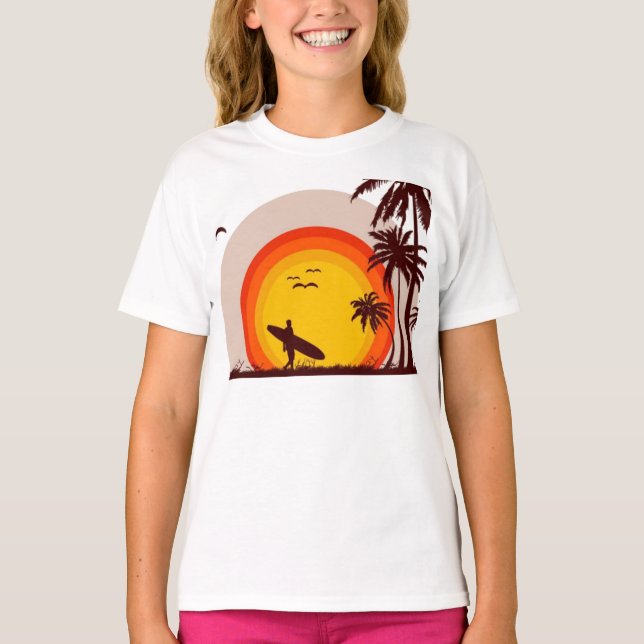 Camiseta Sunset Beach T-Shirt (Frente)