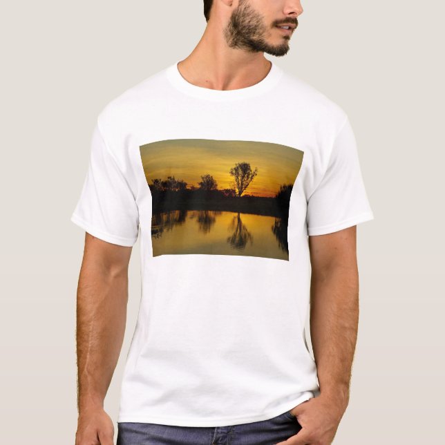 Camiseta Sunset, Billabong Amarelo (Frente)