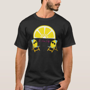 Camiseta Sunset Bliss Lemon Slice Lemon Fatia Férias de Ver