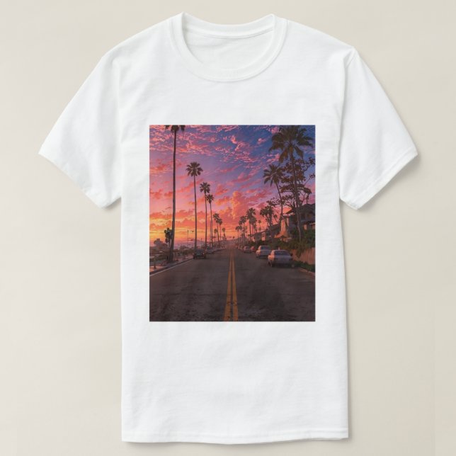 Camiseta Sunset Boulevard Dreams (Frente do Design)