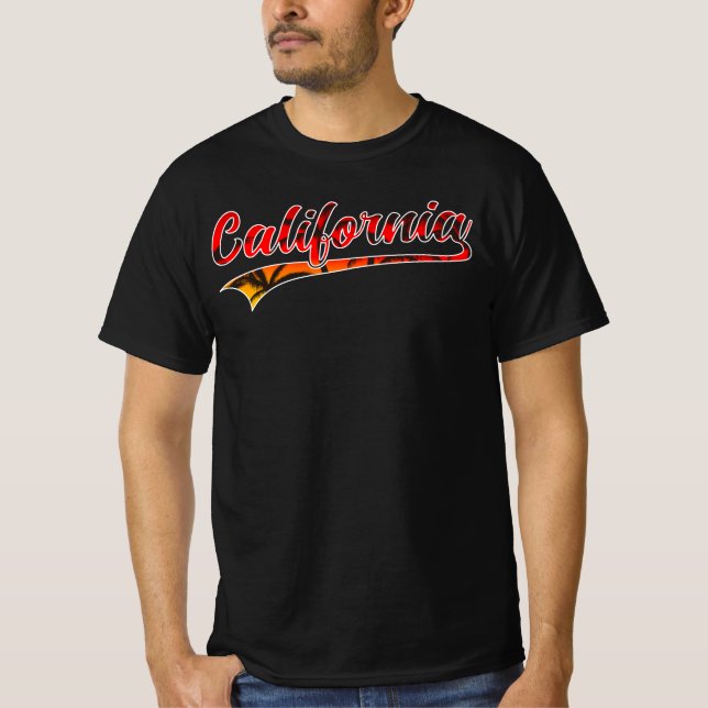 Camiseta Sunset, Califórnia, masculino (Frente)