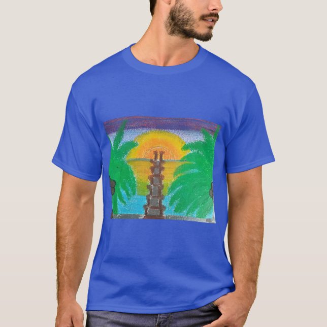 Camiseta Sunset chama-lhe Oasis (Frente)