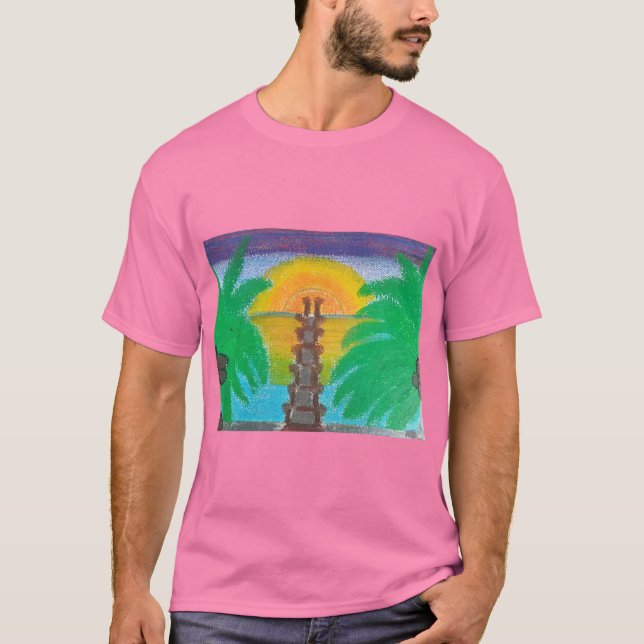 Camiseta Sunset chama-lhe Oasis (Frente)