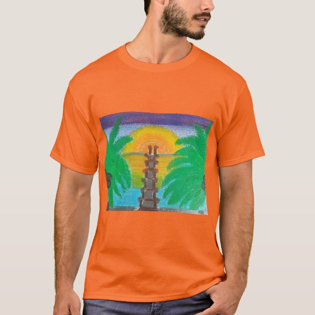 Camiseta Sunset chama-lhe Oasis (Frente)