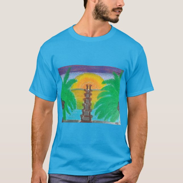 Camiseta Sunset chama-lhe Oasis (Frente)