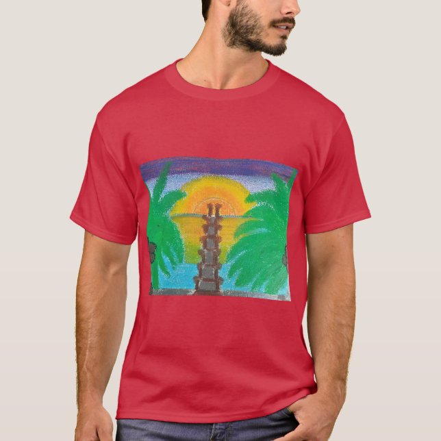 Camiseta Sunset chama-lhe Oasis (Frente)