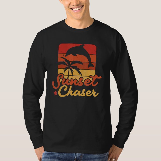 Camiseta Sunset Chaser Sea Creature Animal Marine Biology D (Frente)