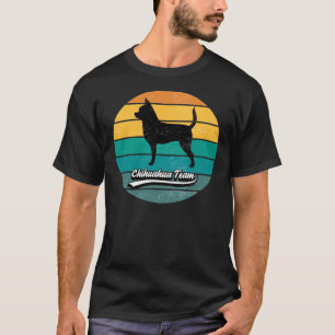 Camiseta Sunset Chihuahua Team Dog Bread Silhouette