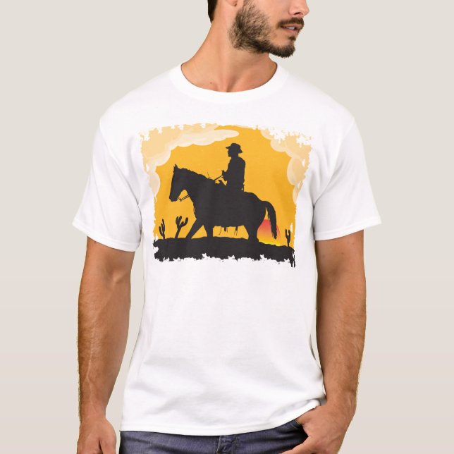 Camiseta Sunset Cowboy (Frente)