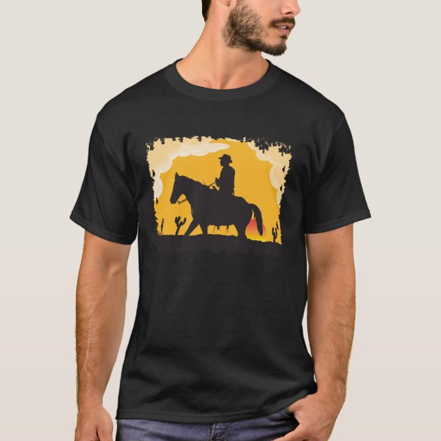 Camiseta Sunset Cowboy (Frente)