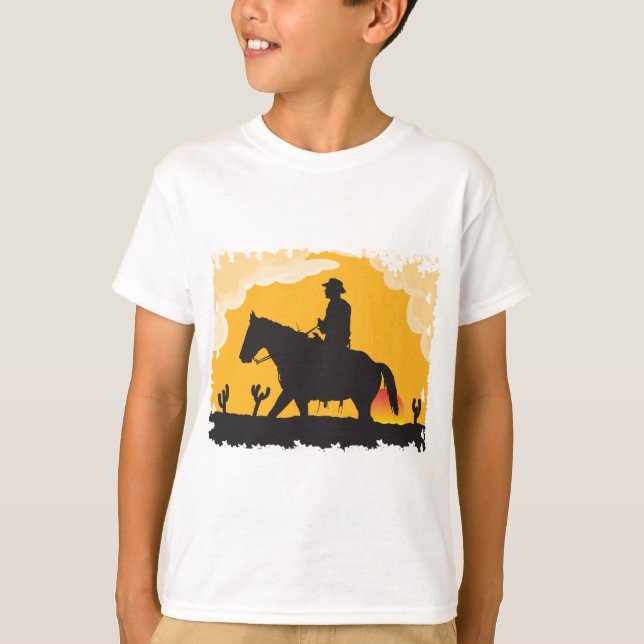 Camiseta Sunset Cowboy (Frente)