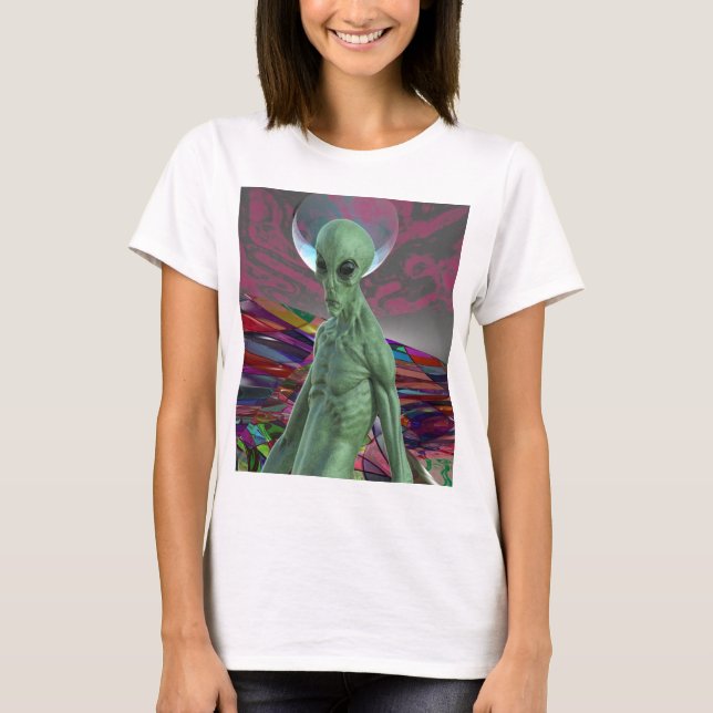 Camiseta Sunset de alienígena (Frente)