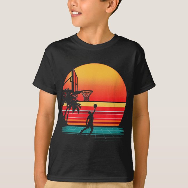 Camiseta Sunset de Basquete Retroativo (Frente)