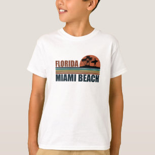Camiseta Sunset de colheita da Flórida de Miami Beach