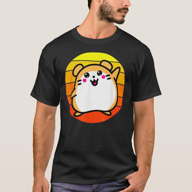 Camiseta Sunset de Hamster Retroativo (Frente)
