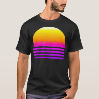 Camiseta Sunset de onda sintética