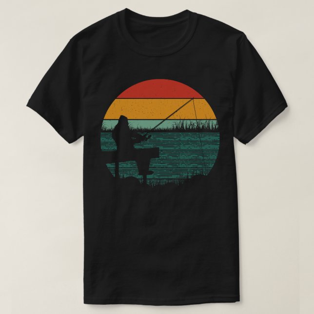 Camiseta Sunset de Pesca Retroativa (Frente do Design)