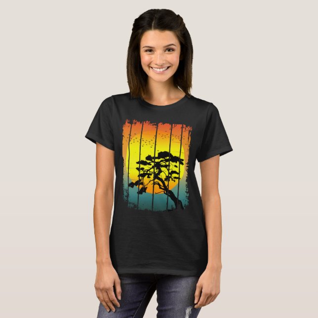 CAMISETA SUNSET DE VERÃO DE BONSAI (Frente Completa)