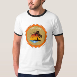 Camiseta Sunset de Verão Moderno