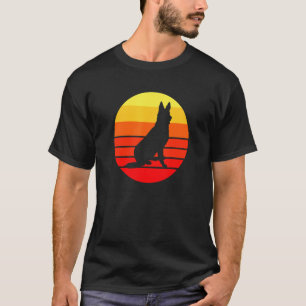 Camiseta Sunset do german shepherd