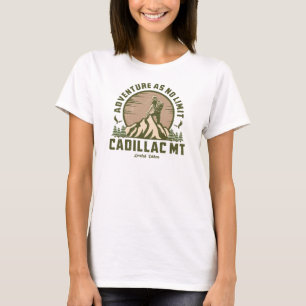Camiseta Sunset do Hike do Cadillac Retro Montanha